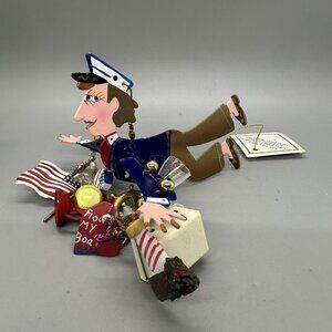 Silvestri Karen Rossi Dangle 'Boater' Ornament, Beach Ocean Nautical